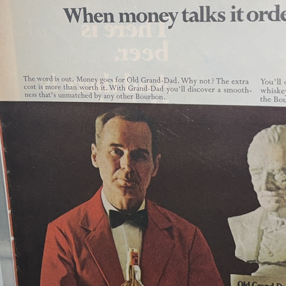 Vintage Bar Ad Old Grand-Dad Kentucky Straight Bourbon Whiskeys Frankfort Ky - Picture 5 of 11